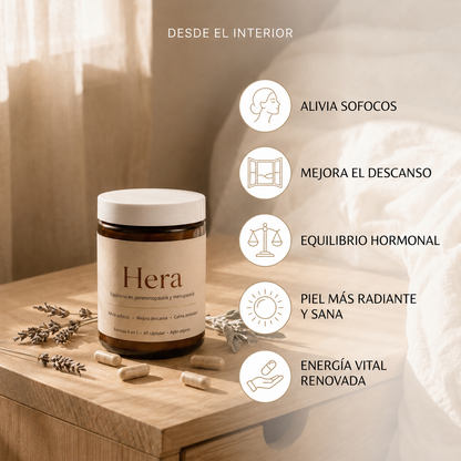 Hera™ | Alivia Sofocos, Insomnio y Ansiedad en Perimenopausia y Menopausia