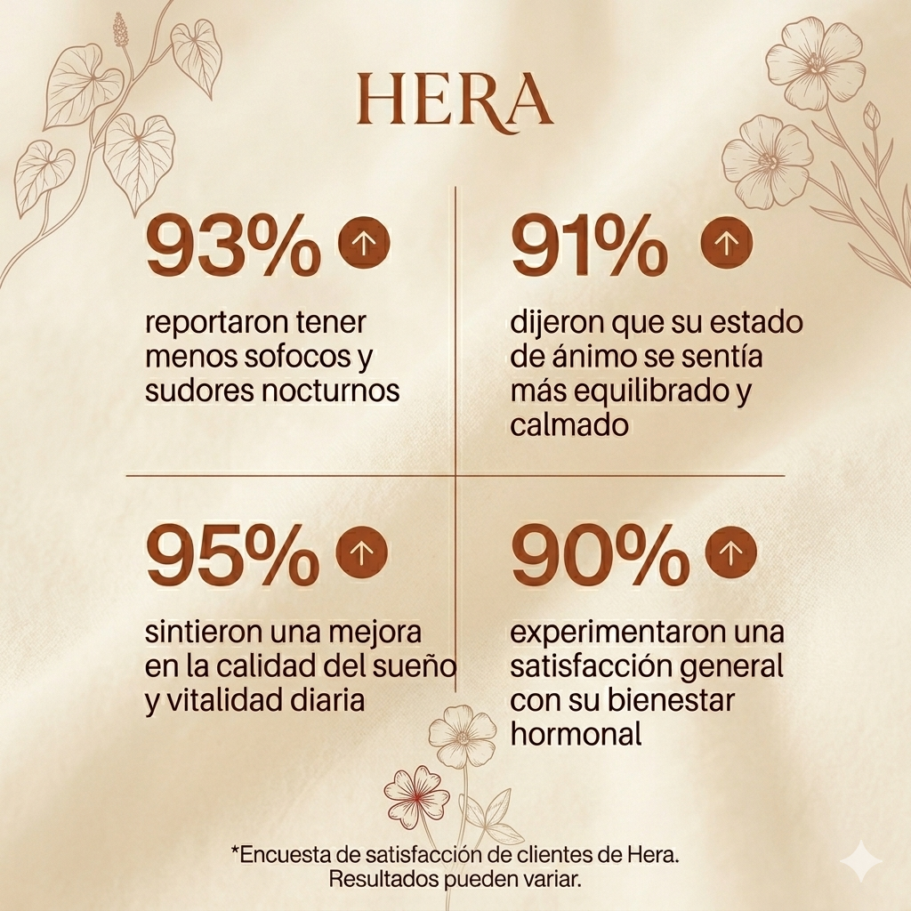Hera™ | Alivia Sofocos, Insomnio y Ansiedad en Perimenopausia y Menopausia